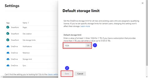 increase onedrive for business storage to 5tb.